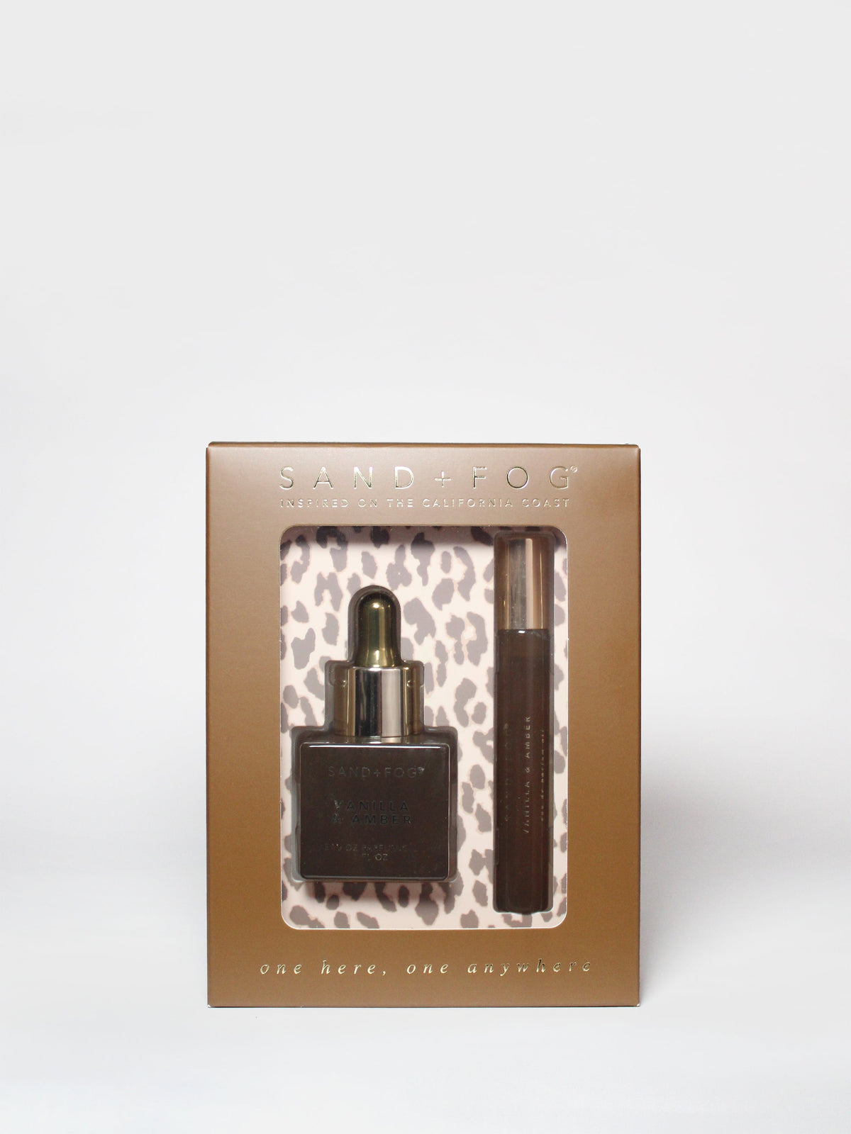 Vanilla & Amber Perfume Oil Dropper & Rollerball Set