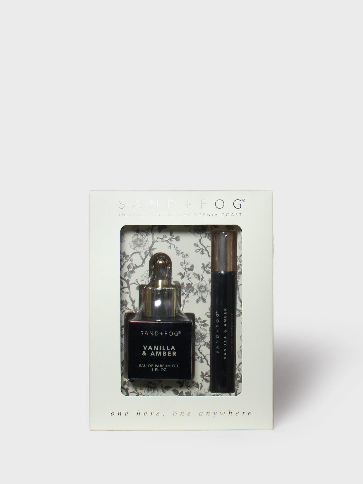 Perfume Oil Dropper and Rollerball Set - Vanilla & Amber