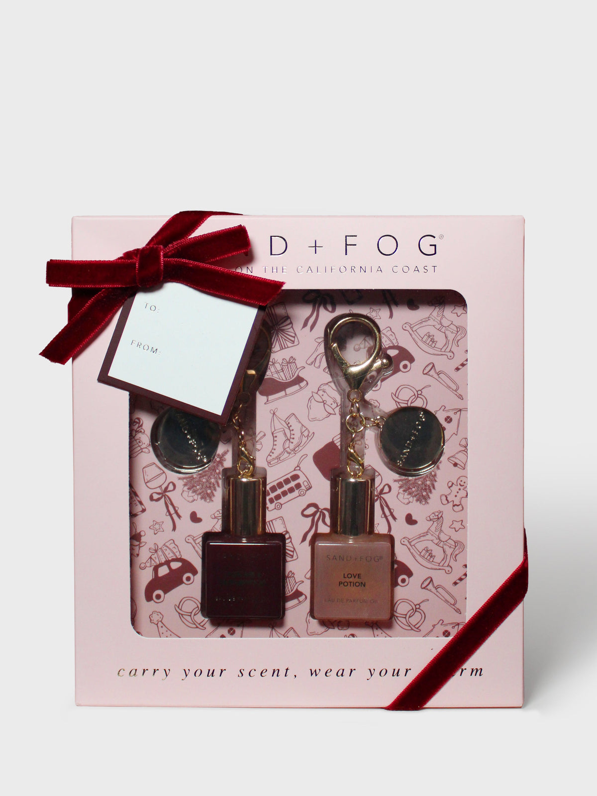 Bag Charm Perfume Oil Rollerball Set - Jasmine & Cedarwood + Love Potion