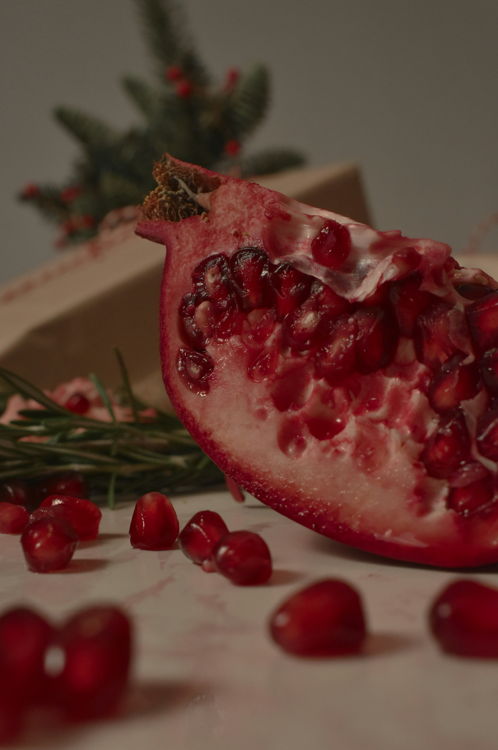 Pomegranate & Spruce 10 oz scented candle