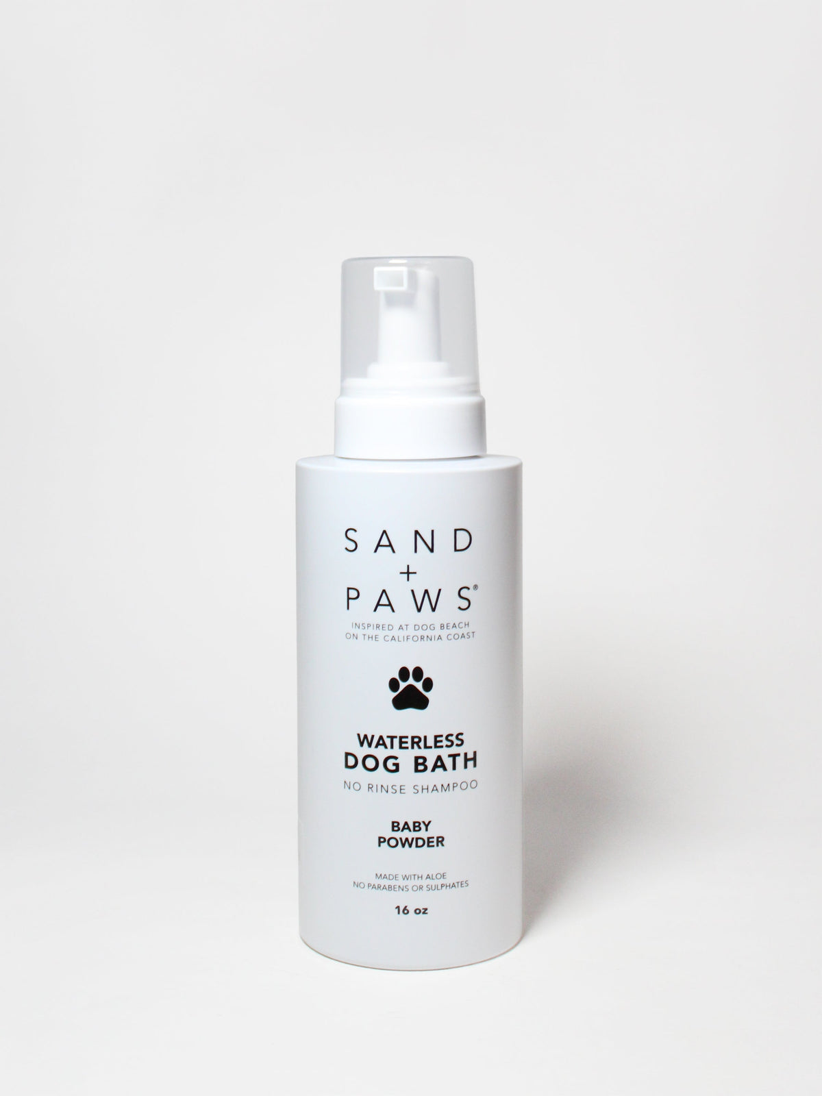 Sand + Paws Waterless Dog Bath - Baby Powder