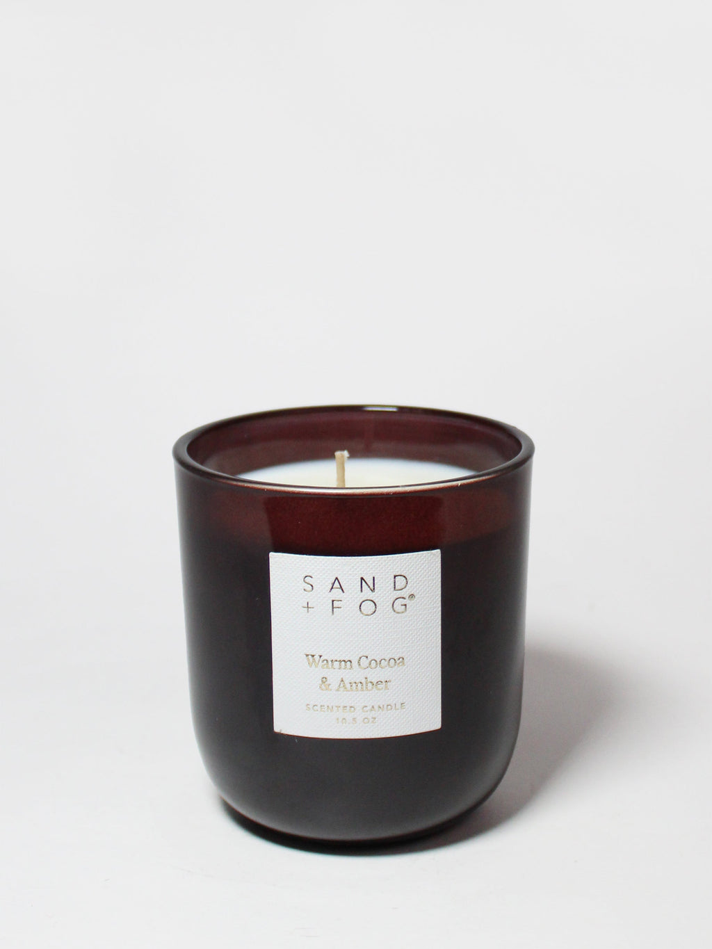 Warm Cocoa & Amber 10.5 oz scented candle